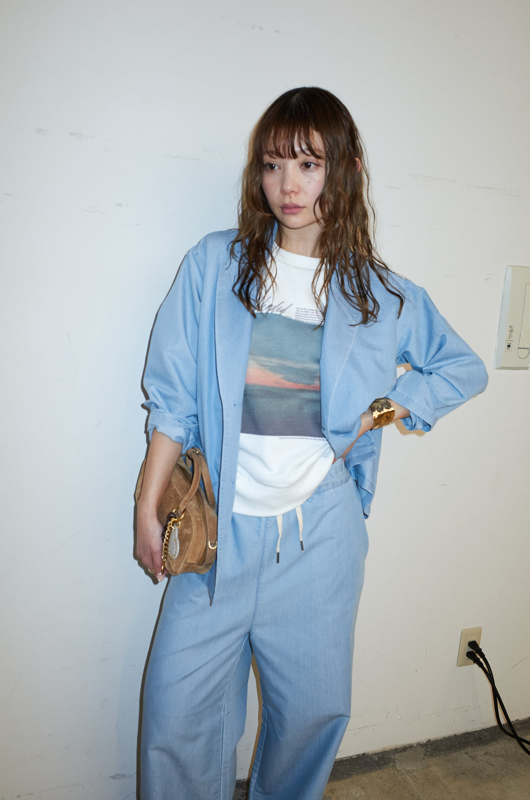 [予約/SET]ライトデニムジャケット+イージーデニムパンツ(2set)