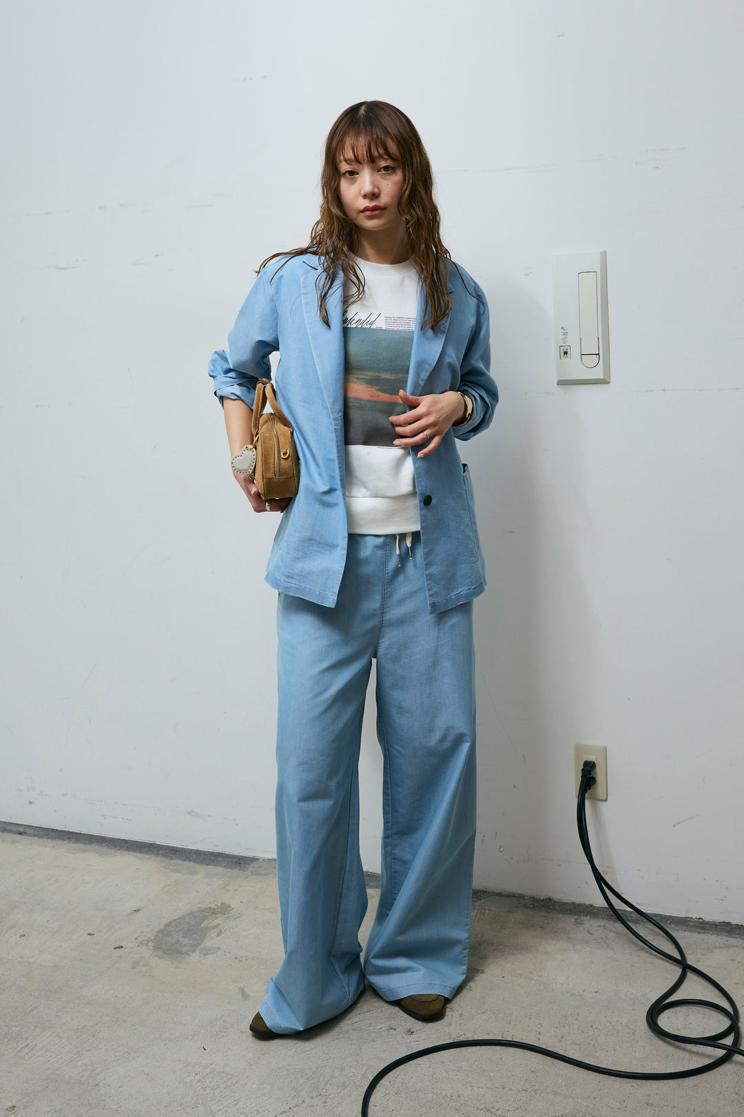 [予約/SET]ライトデニムジャケット+イージーデニムパンツ(2set)