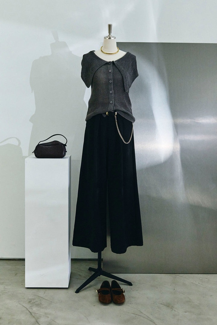 [予約]ビッグカラーニットトップス