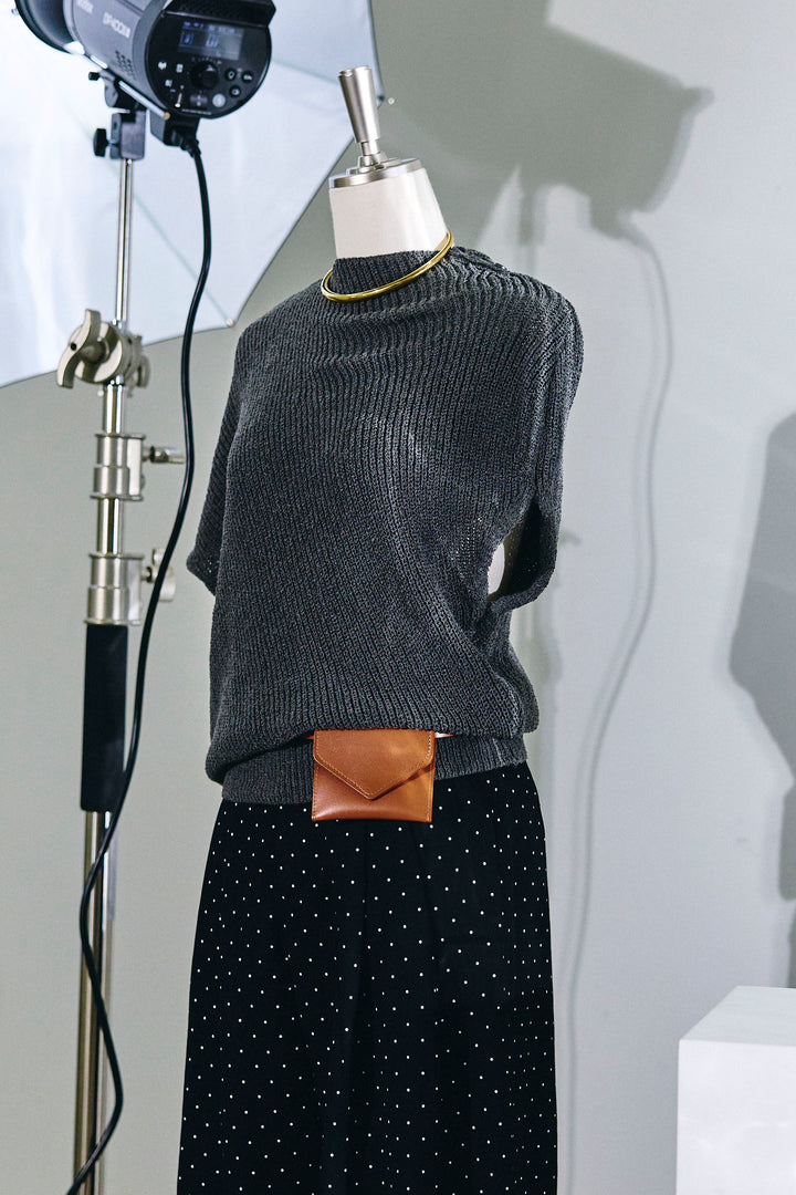 [予約/SET]アシメニットPO+ドットワイドパンツ(2set)