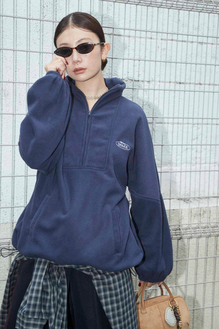 [予約]ハーフジップフリースプルオーバー