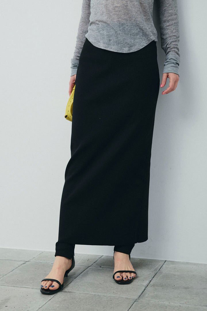 [予約/SET]ダンボールニットスカート+スリットレギンス(2set)