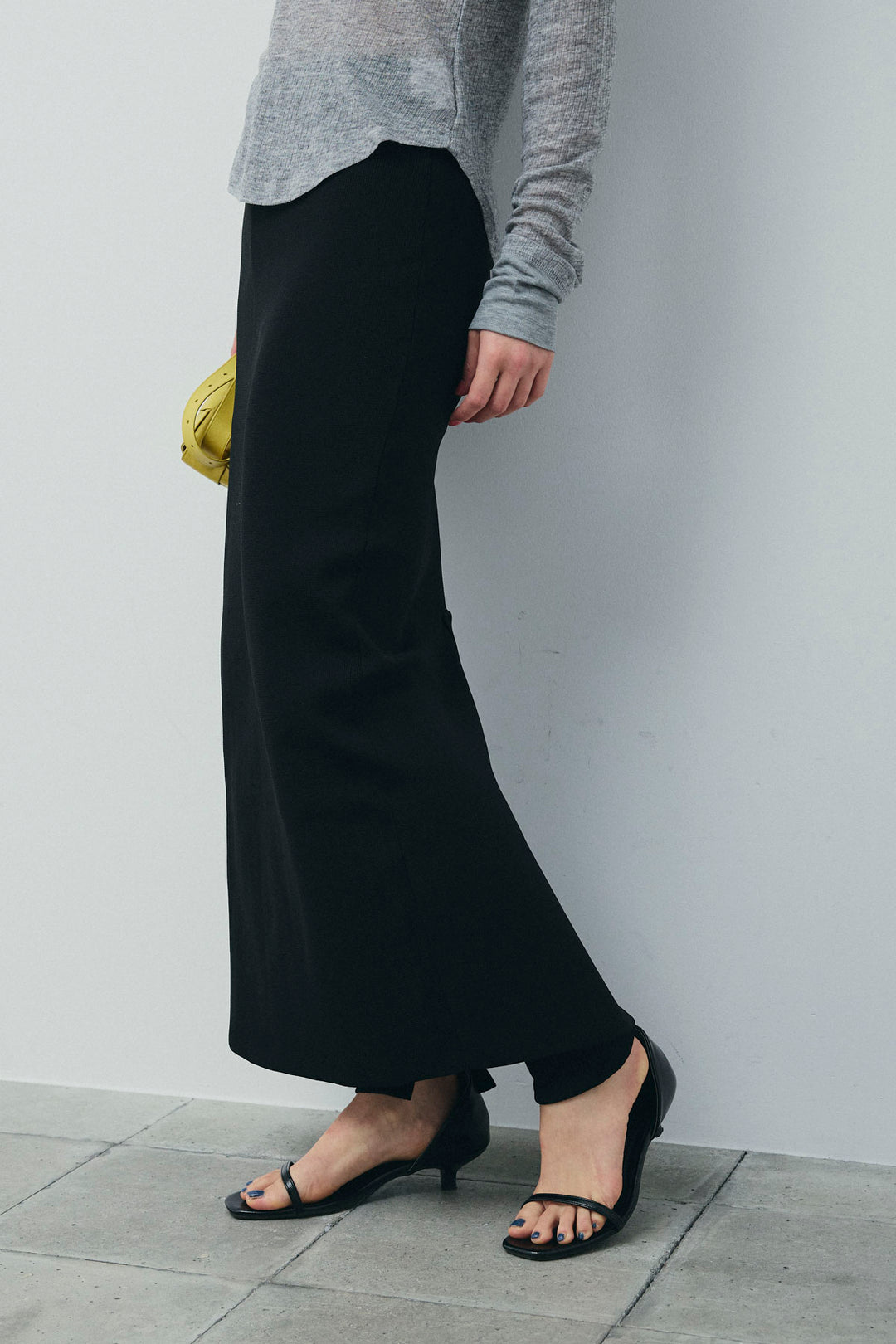 [予約/SET]ダンボールニットスカート+スリットレギンス(2set)