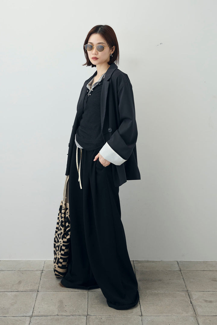 [予約/SET]シアーテレコヘンリーネックPO+ダブルウエストスウェットパンツ+ダブルウエストスウェットパンツ(3set)