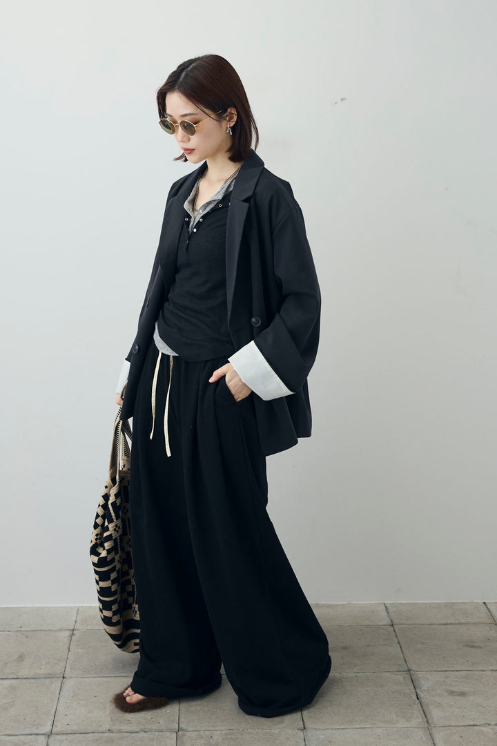 [予約/SET]シアーテレコヘンリーネックPO+ダブルウエストスウェットパンツ+ダブルウエストスウェットパンツ(3set)