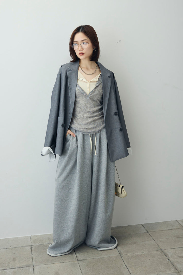 [予約/SET]シアーテレコヘンリーネックPO+ダブルウエストスウェットパンツ+ダブルウエストスウェットパンツ(3set)