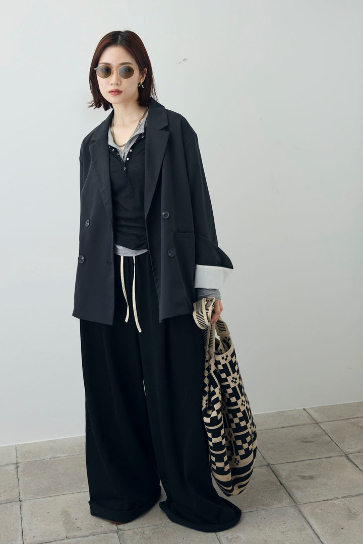 [予約/SET]シアーテレコヘンリーネックPO+ダブルウエストスウェットパンツ+ダブルウエストスウェットパンツ(3set)