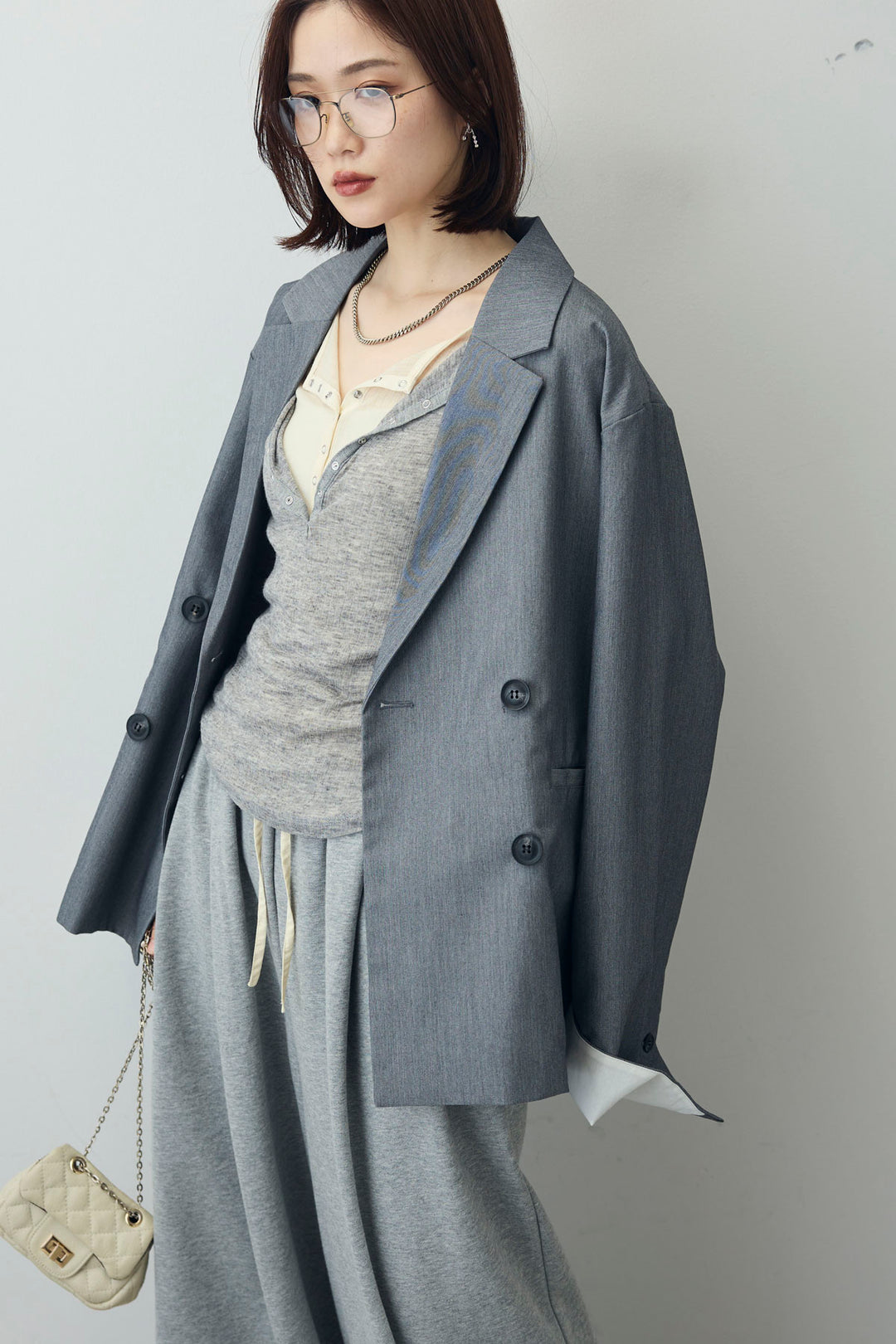 [予約/SET]シアーテレコヘンリーネックPO+ダブルウエストスウェットパンツ+ダブルウエストスウェットパンツ(3set)