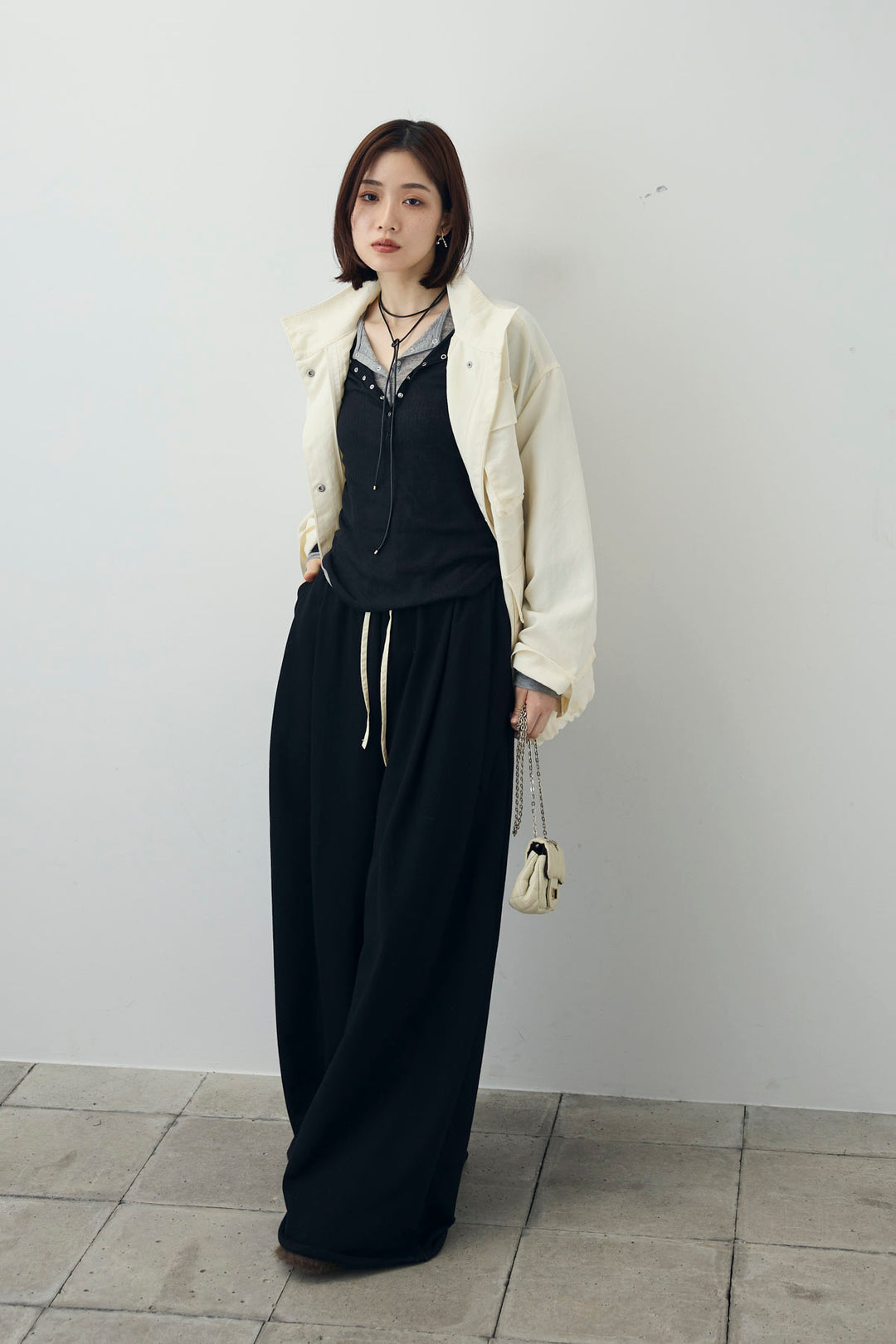 [予約/SET]シアーテレコヘンリーネックPO+ナイロンツイルミリタリーブルゾン(2set)