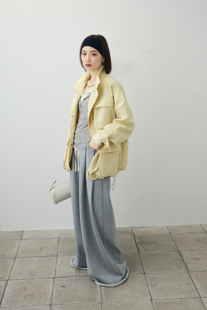 [予約/SET]シアーテレコヘンリーネックPO+ナイロンツイルミリタリーブルゾン(2set)