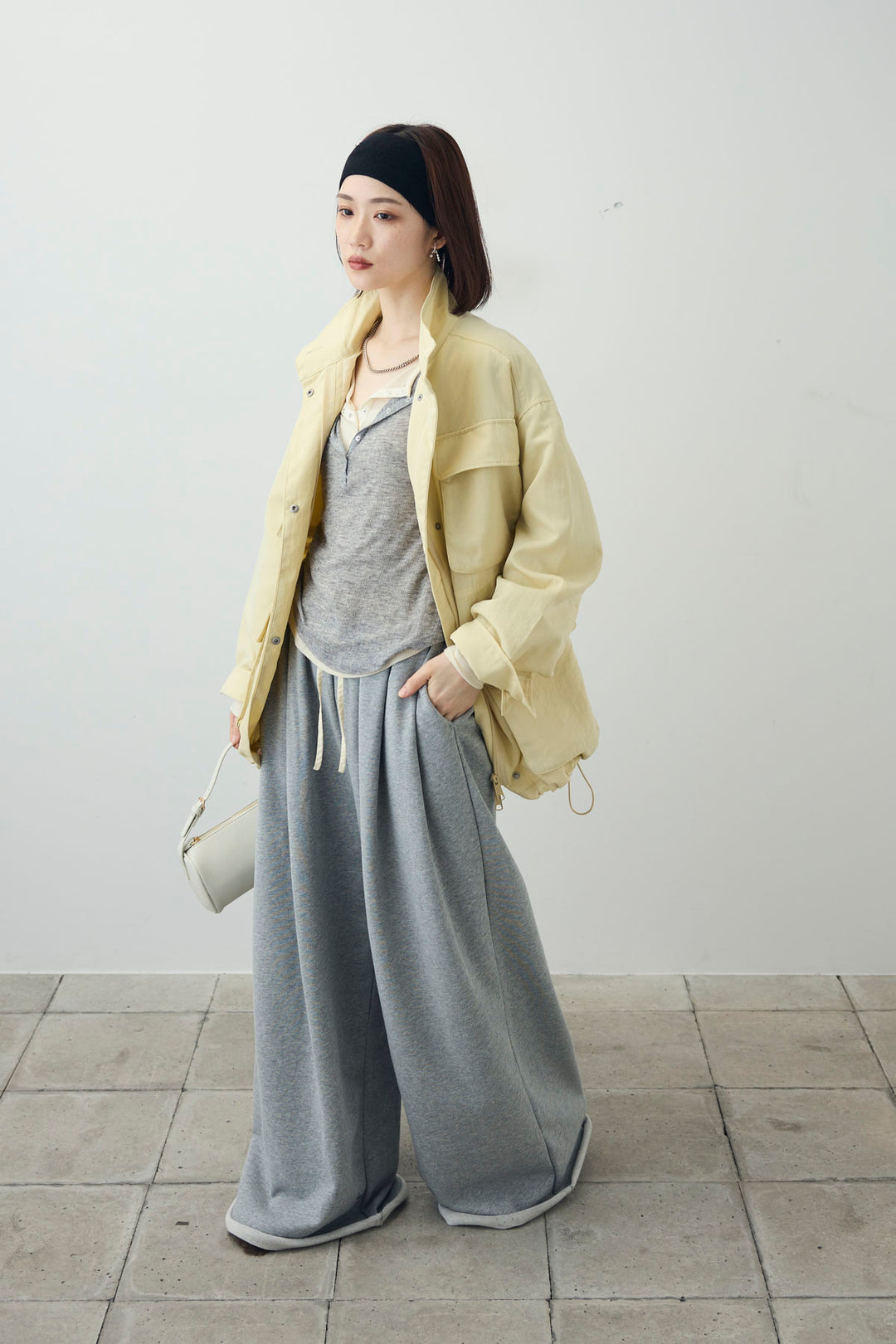 [予約/SET]シアーテレコヘンリーネックPO+ナイロンツイルミリタリーブルゾン(2set)