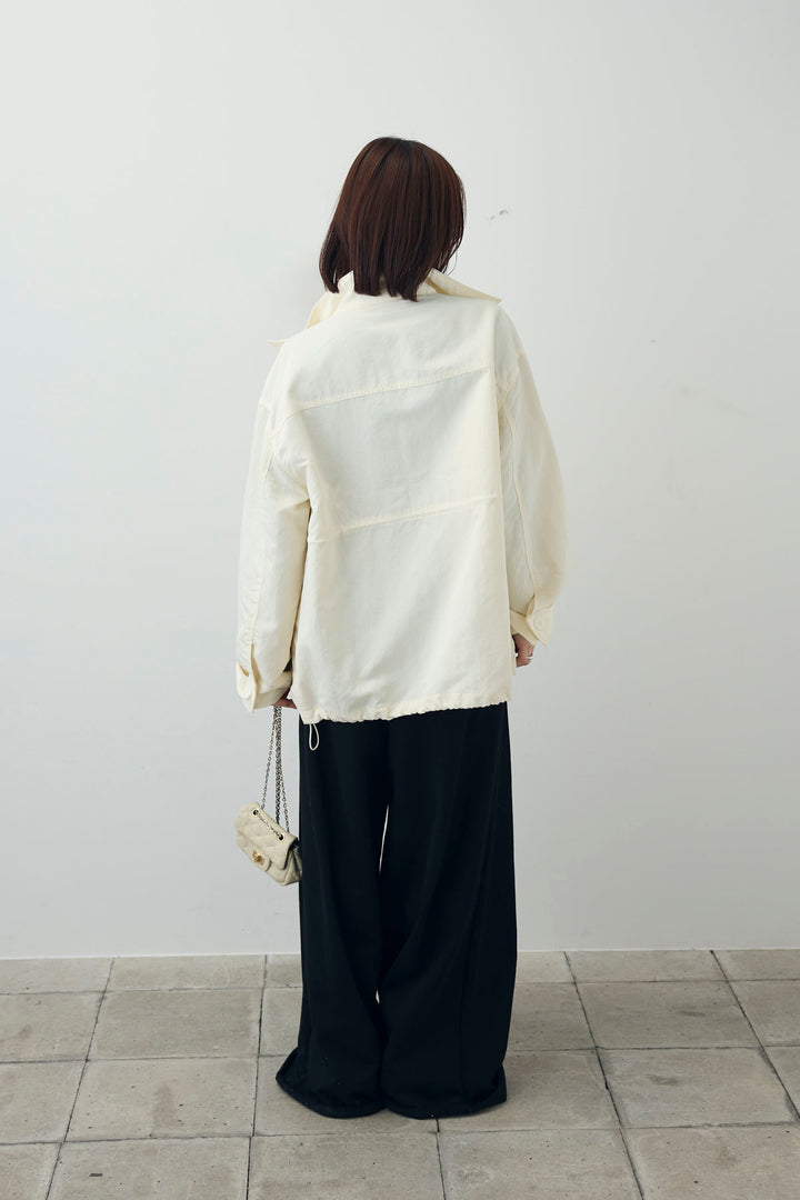 [予約/SET]シアーテレコヘンリーネックPO+ナイロンツイルミリタリーブルゾン(2set)