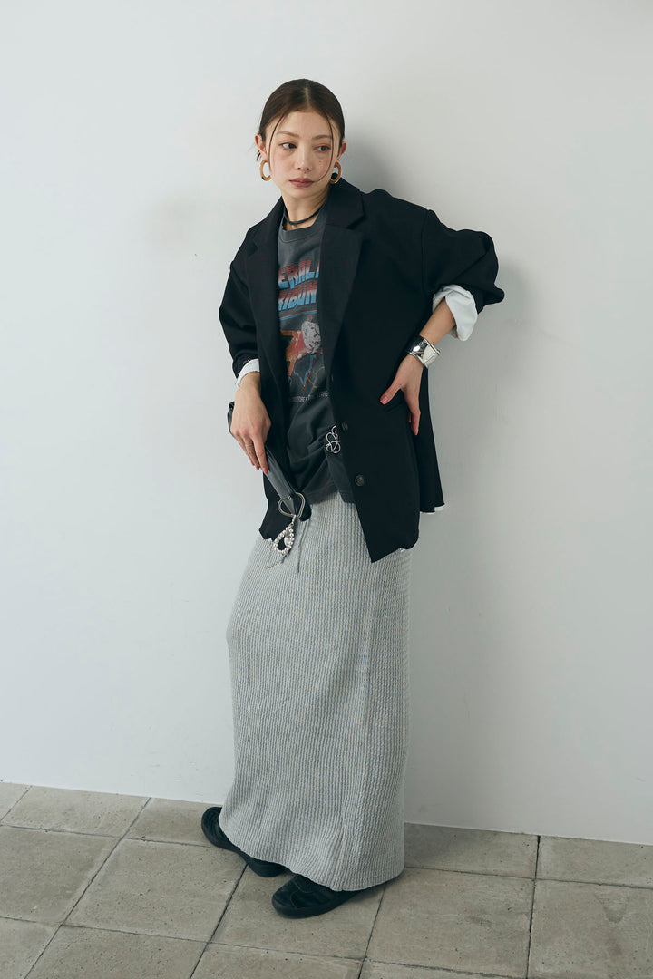 [予約/SET]ヘザーエステルテーラードジャケット+vintage-Tシャツ(2set)