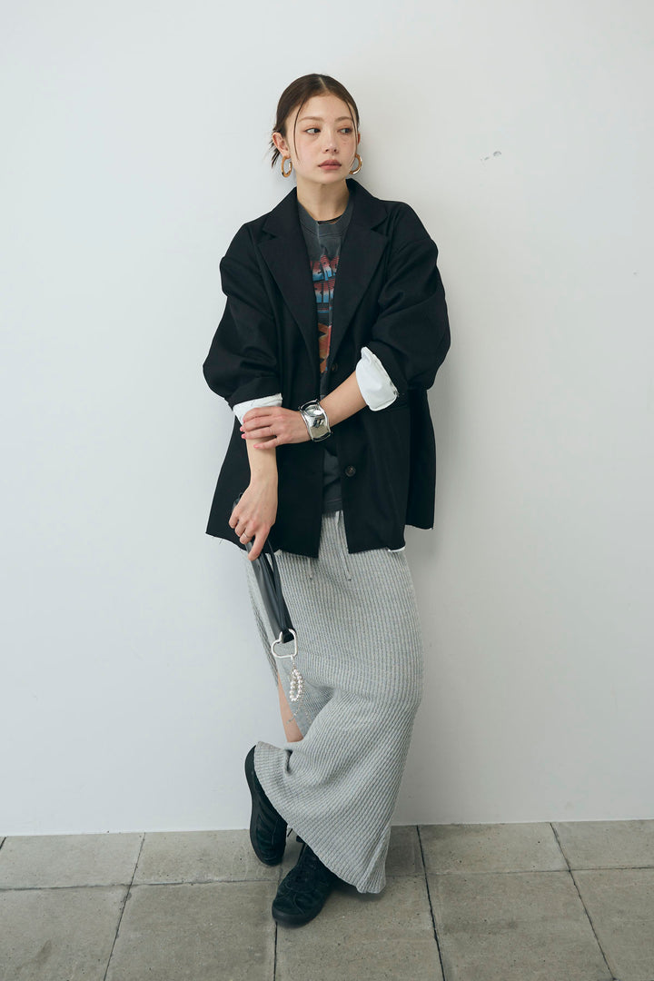 [予約/SET]ヘザーエステルテーラードジャケット+vintage-Tシャツ(2set)