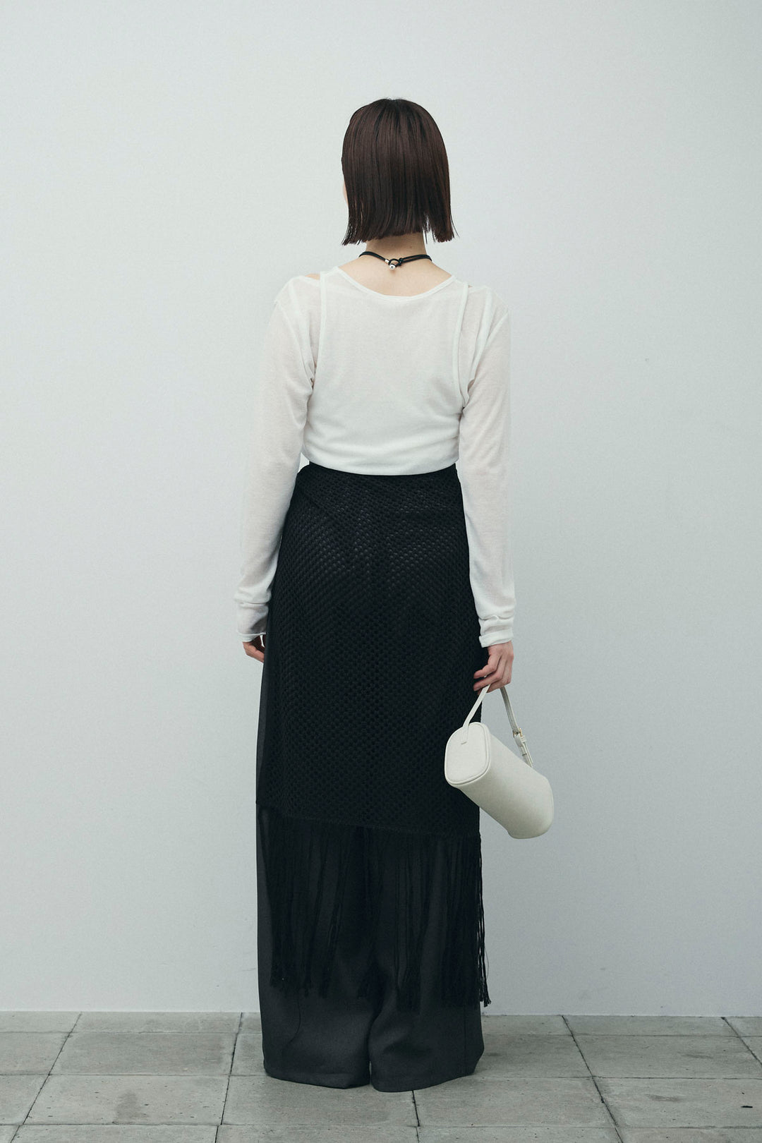 [予約/SET]シアーレイヤードトップス+ヘザーエステルカーブパンツ(2set)