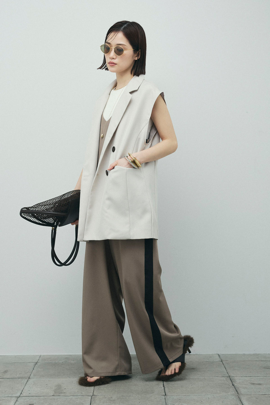 [予約]サイドラインキャミサロペット