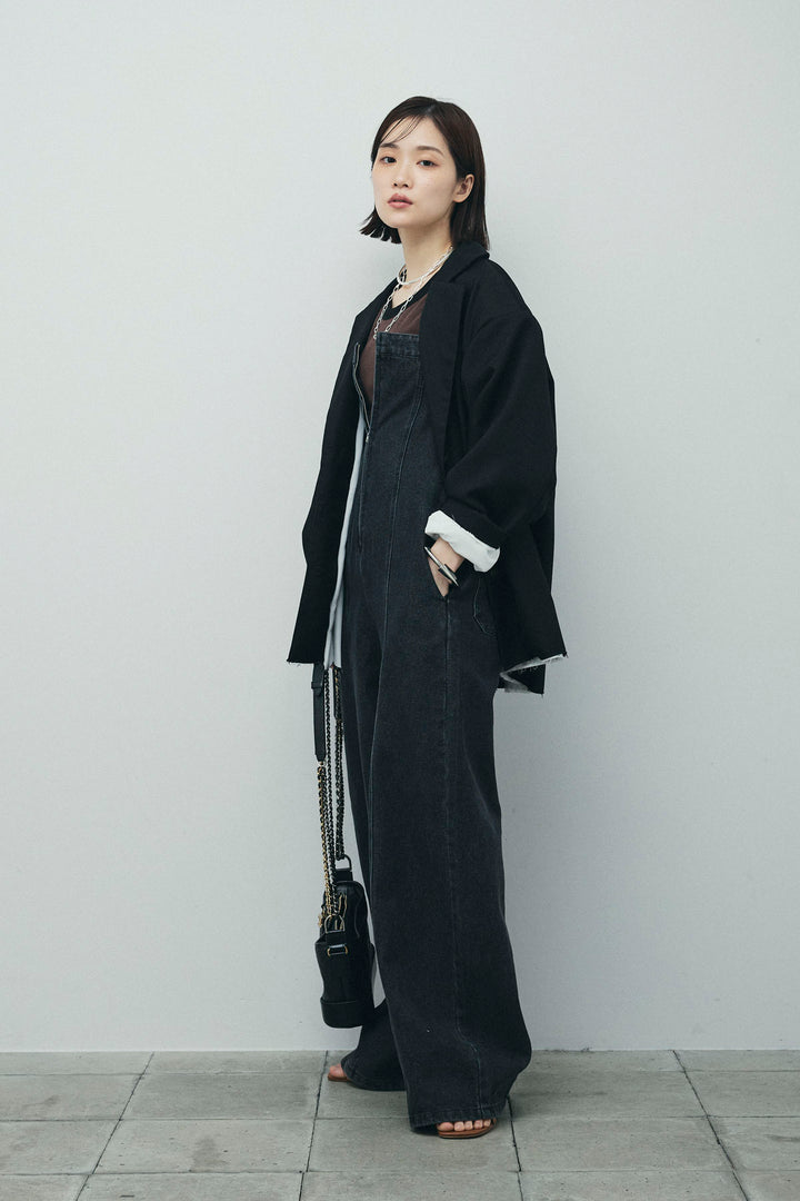 [予約/SET]ヘザーエステルテーラードジャケット+デニムオールインワン(2set)