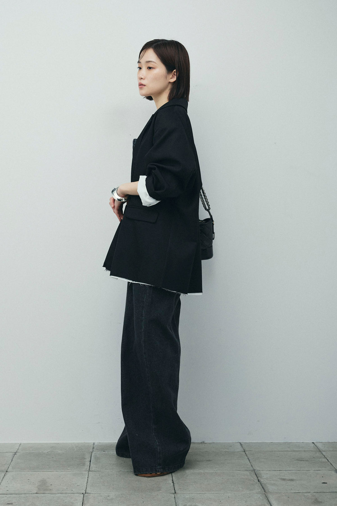 [予約/SET]ヘザーエステルテーラードジャケット+デニムオールインワン(2set)