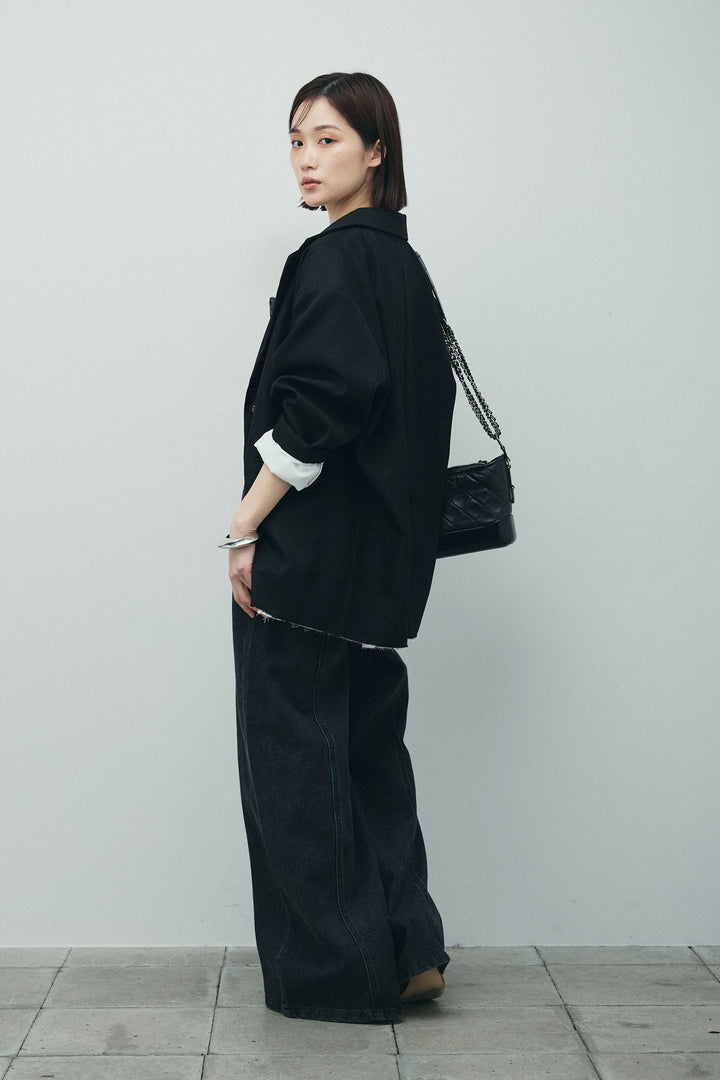 [予約/SET]ヘザーエステルテーラードジャケット+デニムオールインワン(2set)