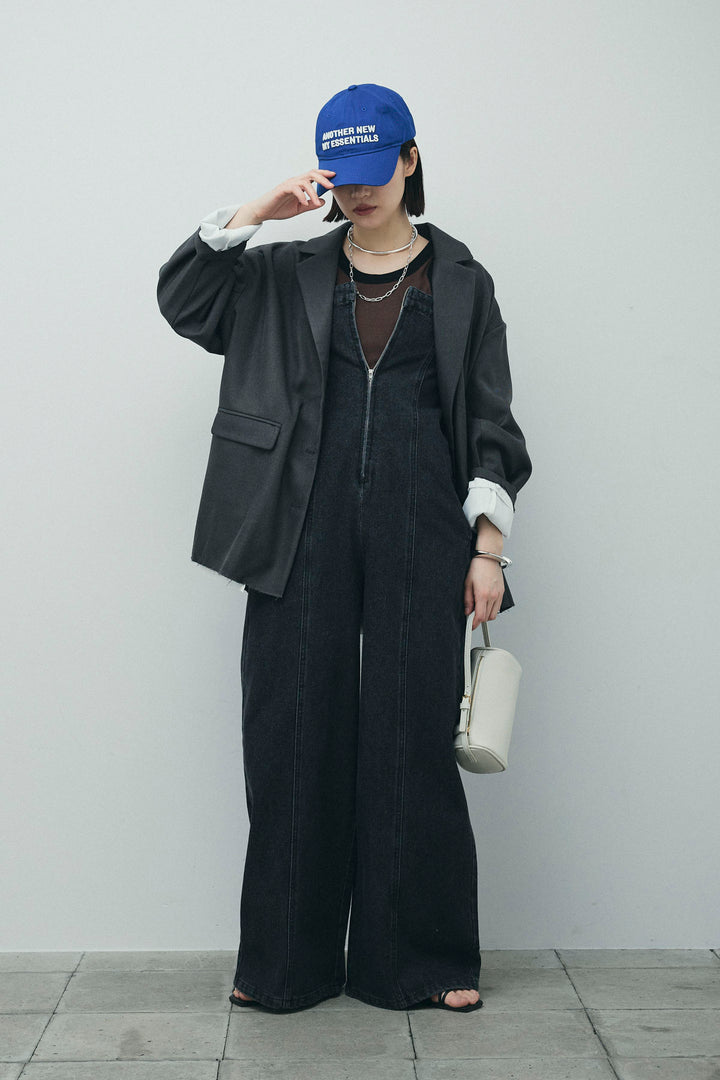 [予約/SET]ヘザーエステルテーラードジャケット+デニムオールインワン(2set)