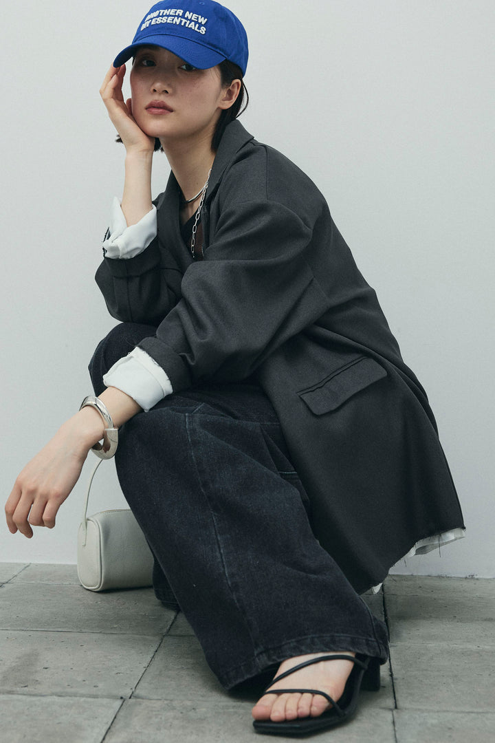 [予約/SET]ヘザーエステルテーラードジャケット+デニムオールインワン(2set)