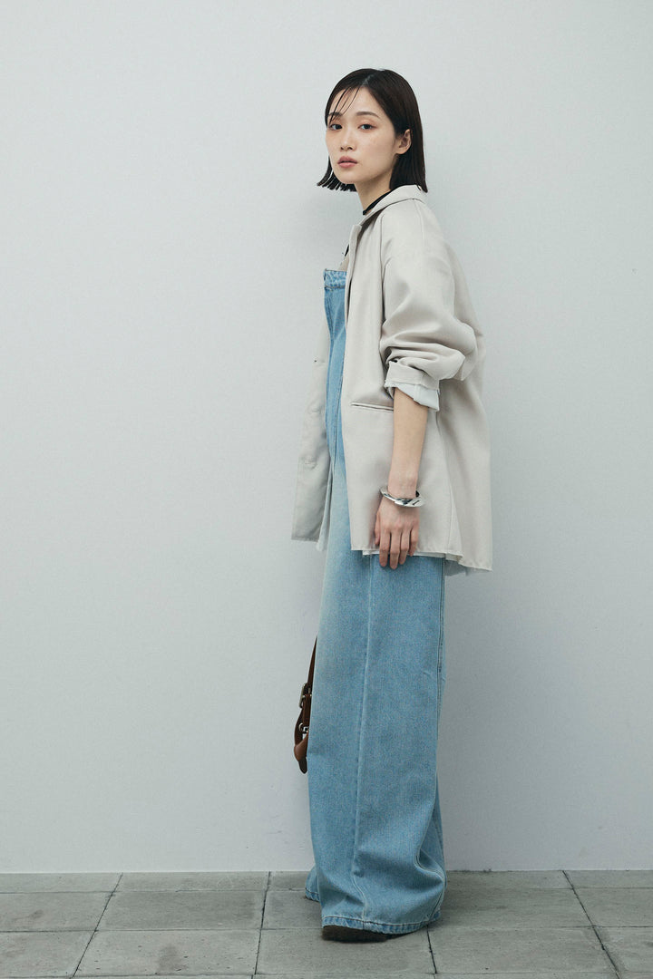 [予約/SET]ヘザーエステルテーラードジャケット+デニムオールインワン(2set)