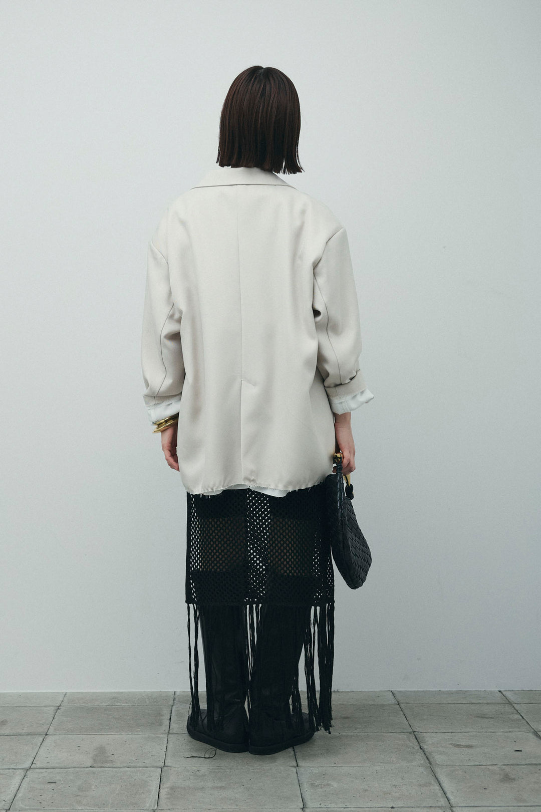 [予約/SET]ヘザーエステルテーラードジャケット+vintage-Tシャツ+ショート丈レギンス(3set)