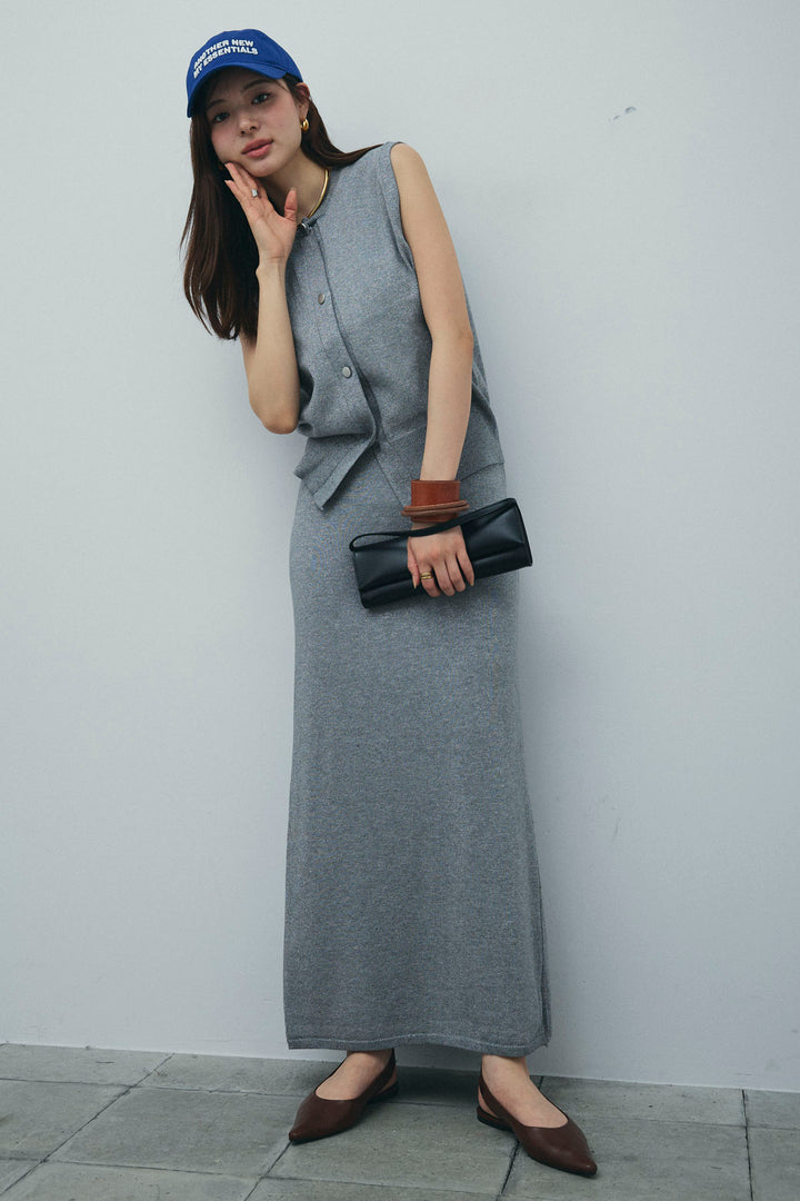 [予約/SET]ラメベスト+ラメタイトスカート(2set)