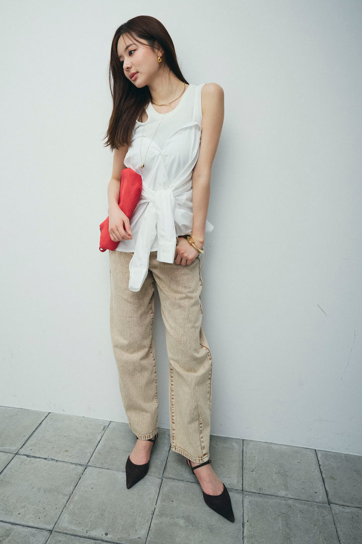 [予約]2WAYキャミソールビスチェシャツ