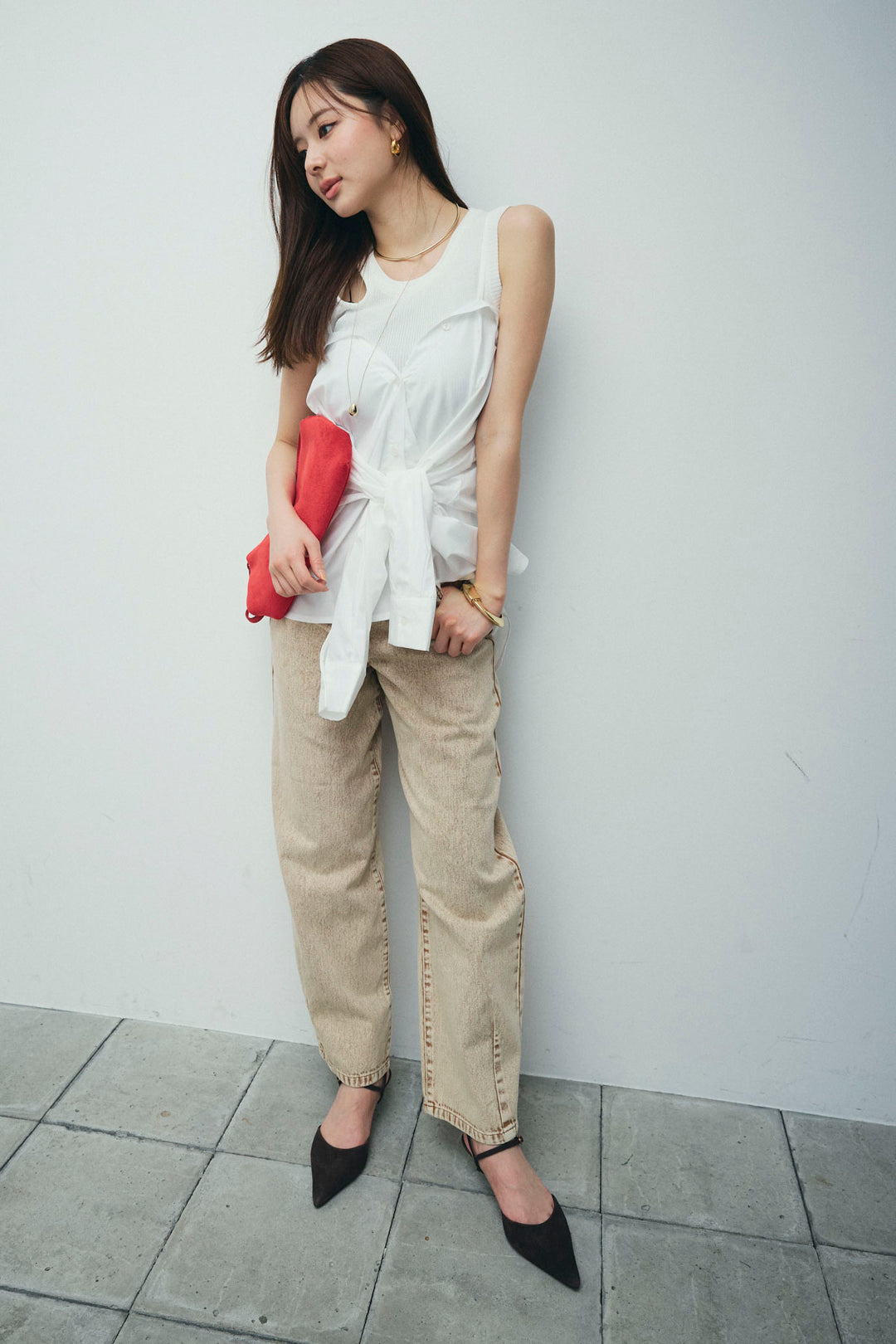 [予約]ヴィンテージカーブデニムパンツ