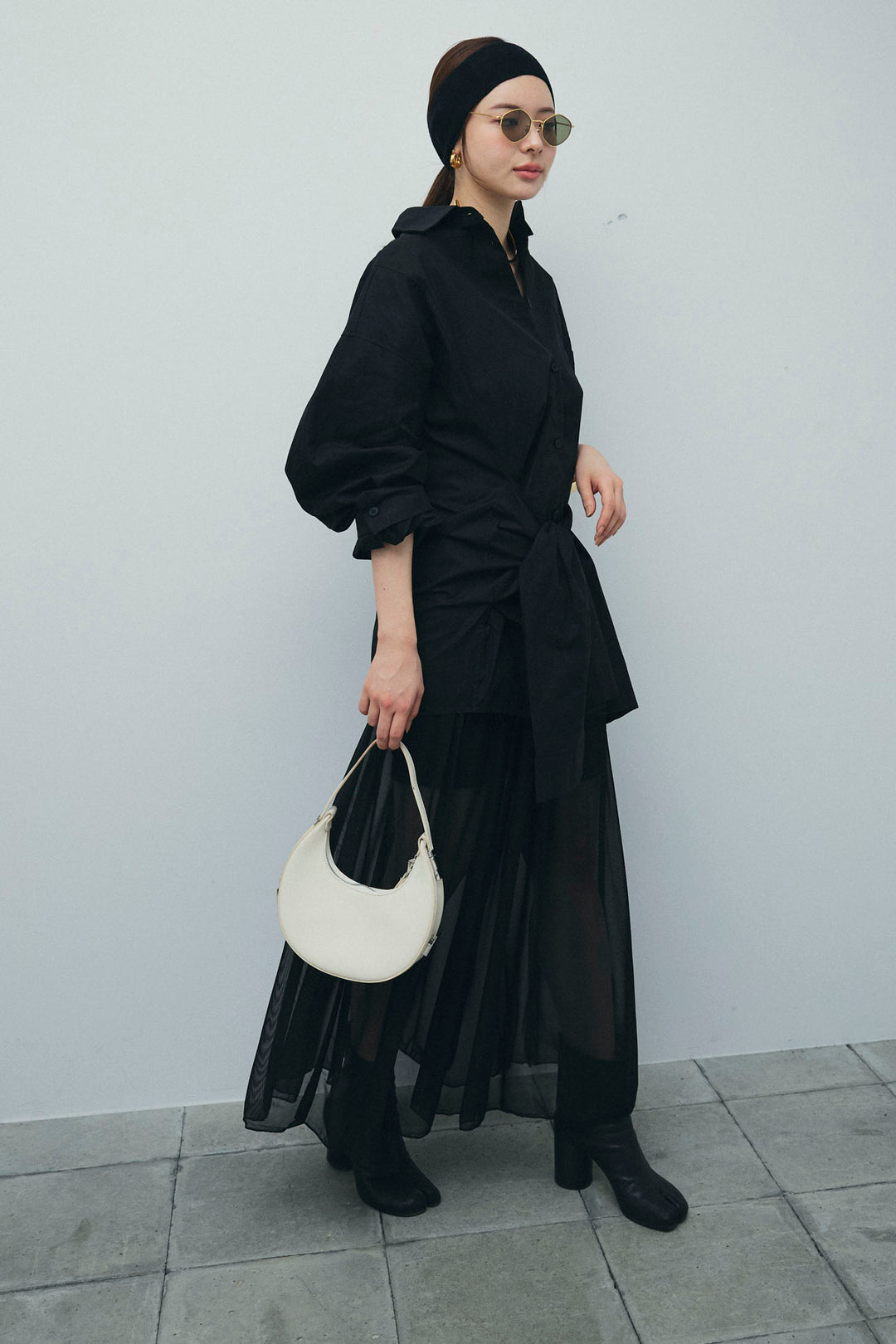 [予約]ウエストラップロングシャツ