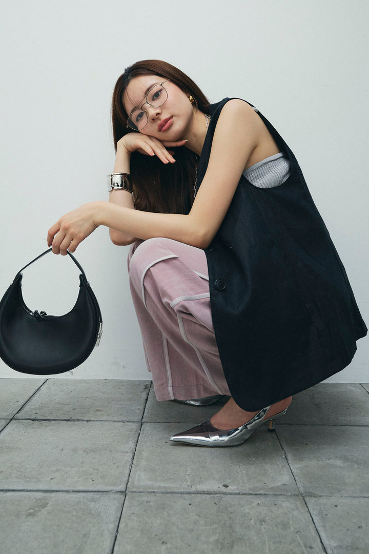 [予約/SET]ノーカラージレ+サイドラインリラックスパンツ(2set)