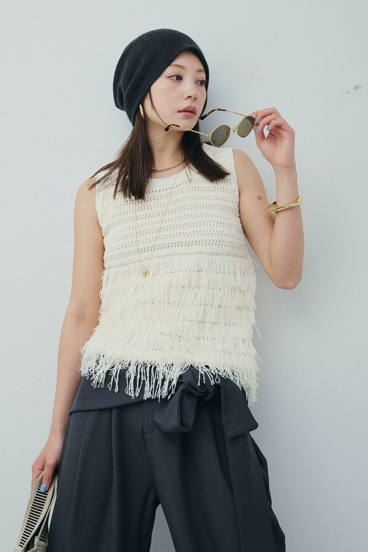 [予約]フリンジニットタンク