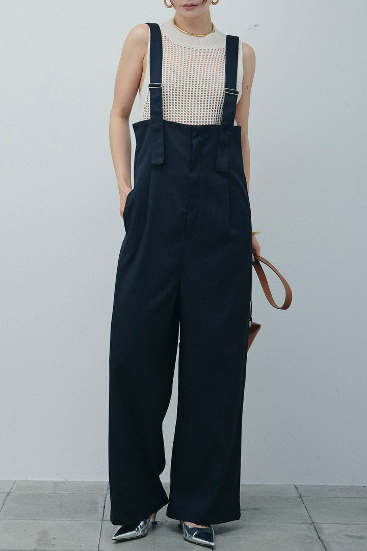 [予約]ハイウエストワイドサロペット