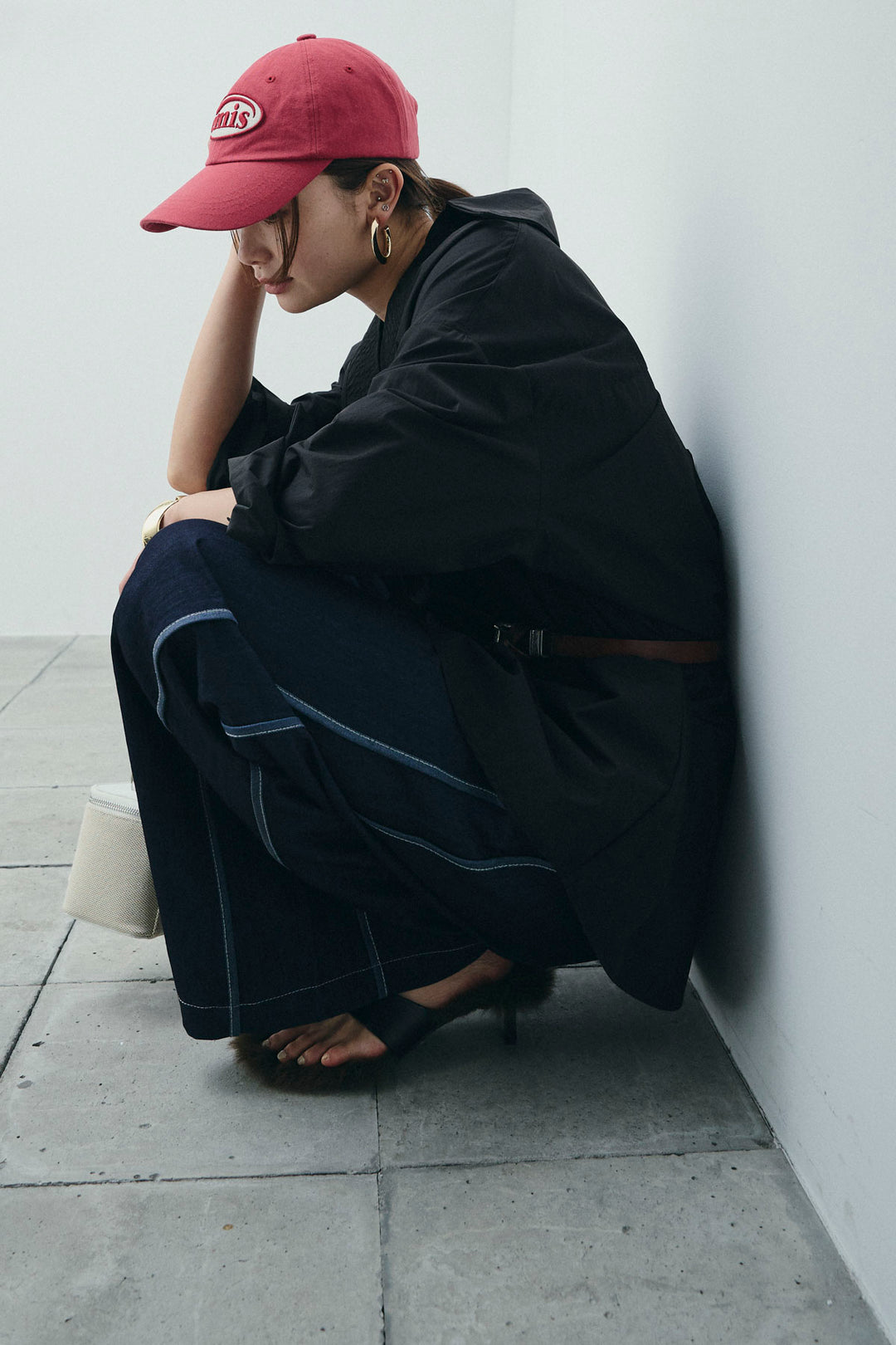 [予約/SET]スキッパービッグシャツ+サイドラインリラックスパンツ(2set)