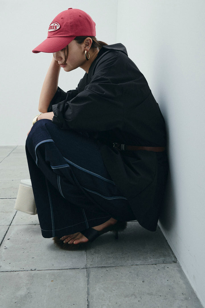 [予約/SET]スキッパービッグシャツ+サイドラインリラックスパンツ(2set)