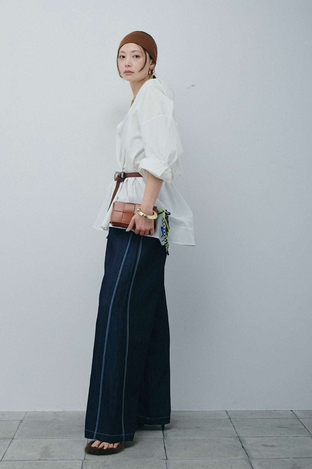 [予約/SET]スキッパービッグシャツ+サイドラインリラックスパンツ(2set)