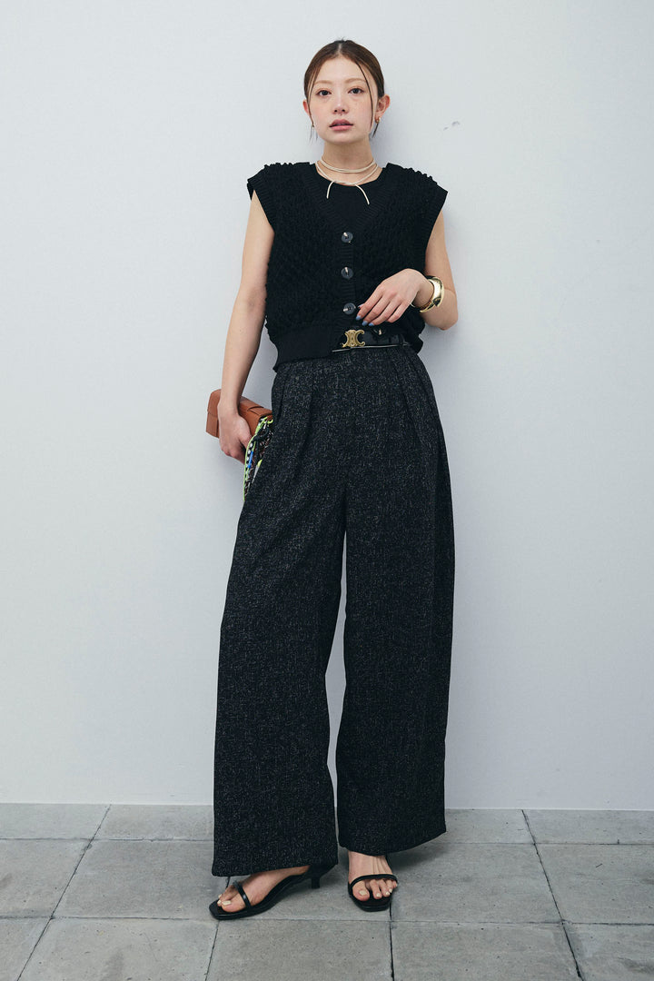 [予約/SET]バンピーステッチ2WAYベスト+サマーツイードタックパンツ(2set)