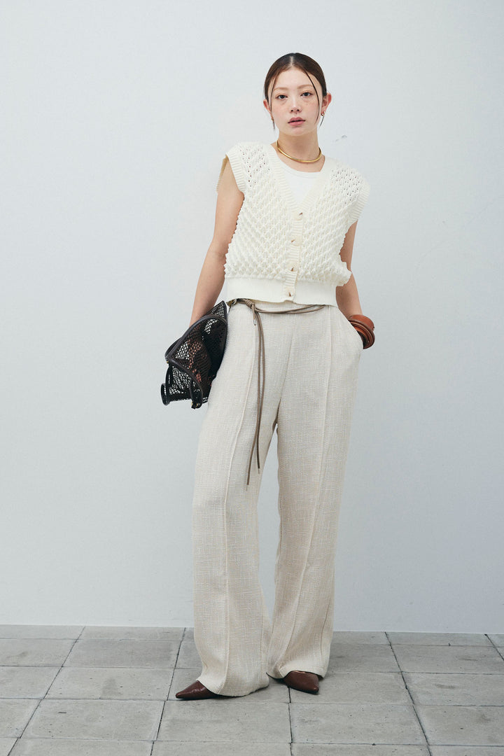 [予約]サマーツイードタックパンツ