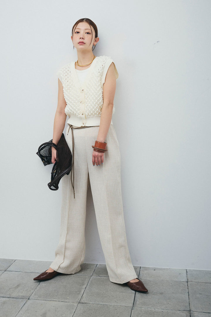 [予約/SET]バンピーステッチ2WAYベスト+サマーツイードタックパンツ(2set)