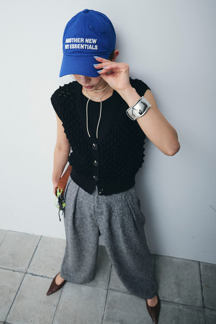 [予約/SET]バンピーステッチ2WAYベスト+サマーツイードタックパンツ(2set)