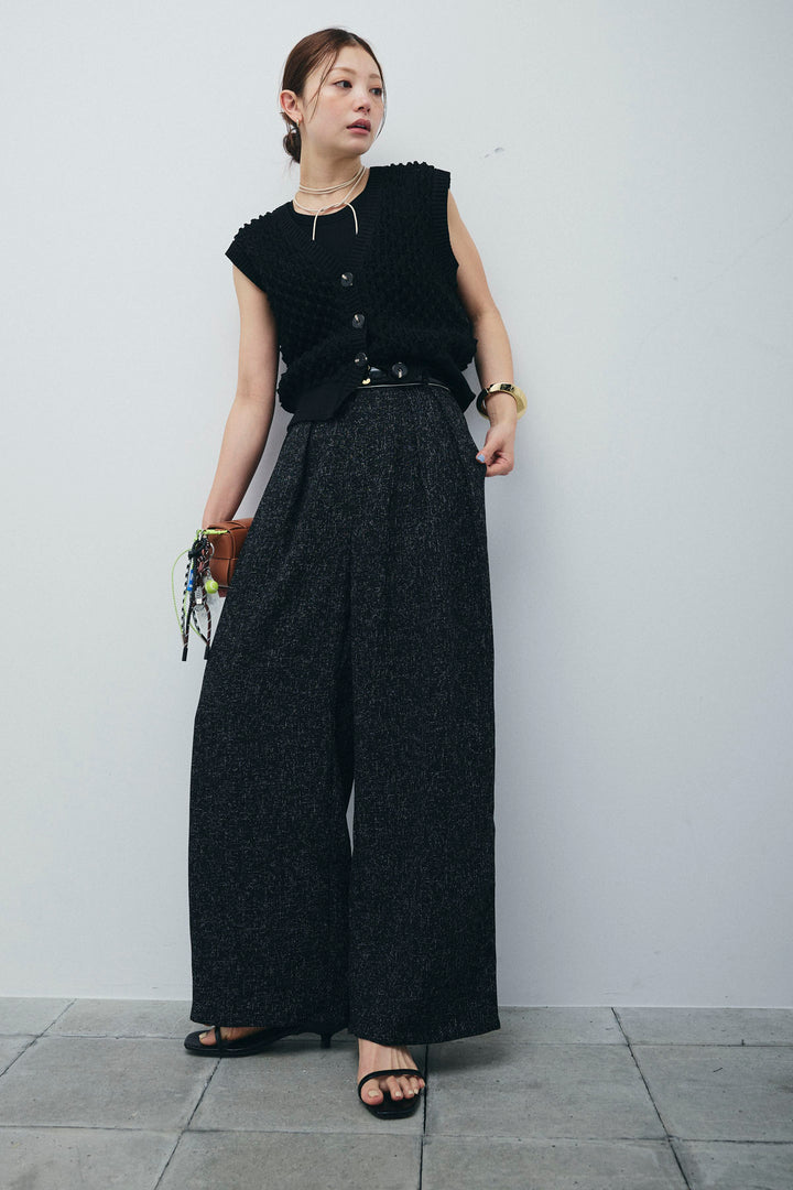 [予約/SET]バンピーステッチ2WAYベスト+サマーツイードタックパンツ(2set)