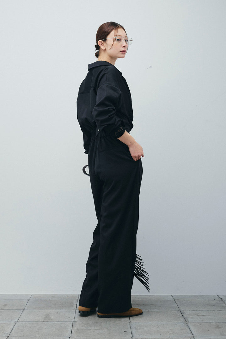 [予約/SET]レースフロントホックPO+テーラーカラーオールインワン(2set)