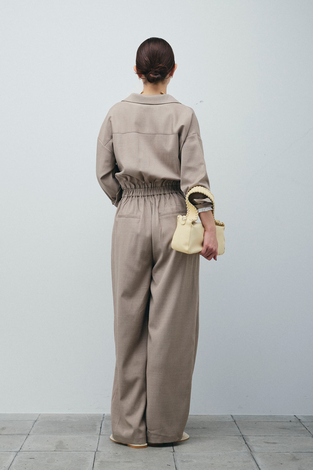 [予約/SET]レースフロントホックPO+テーラーカラーオールインワン(2set)