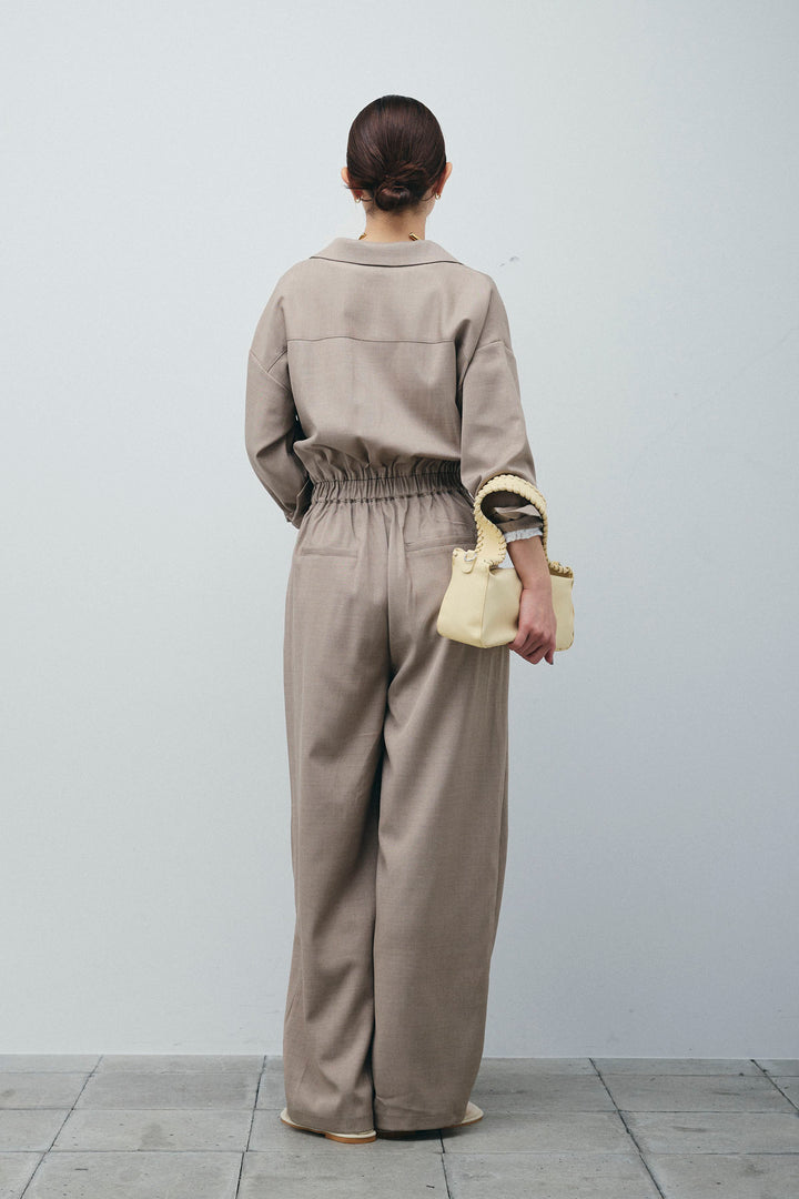 [予約/SET]レースフロントホックPO+テーラーカラーオールインワン(2set)