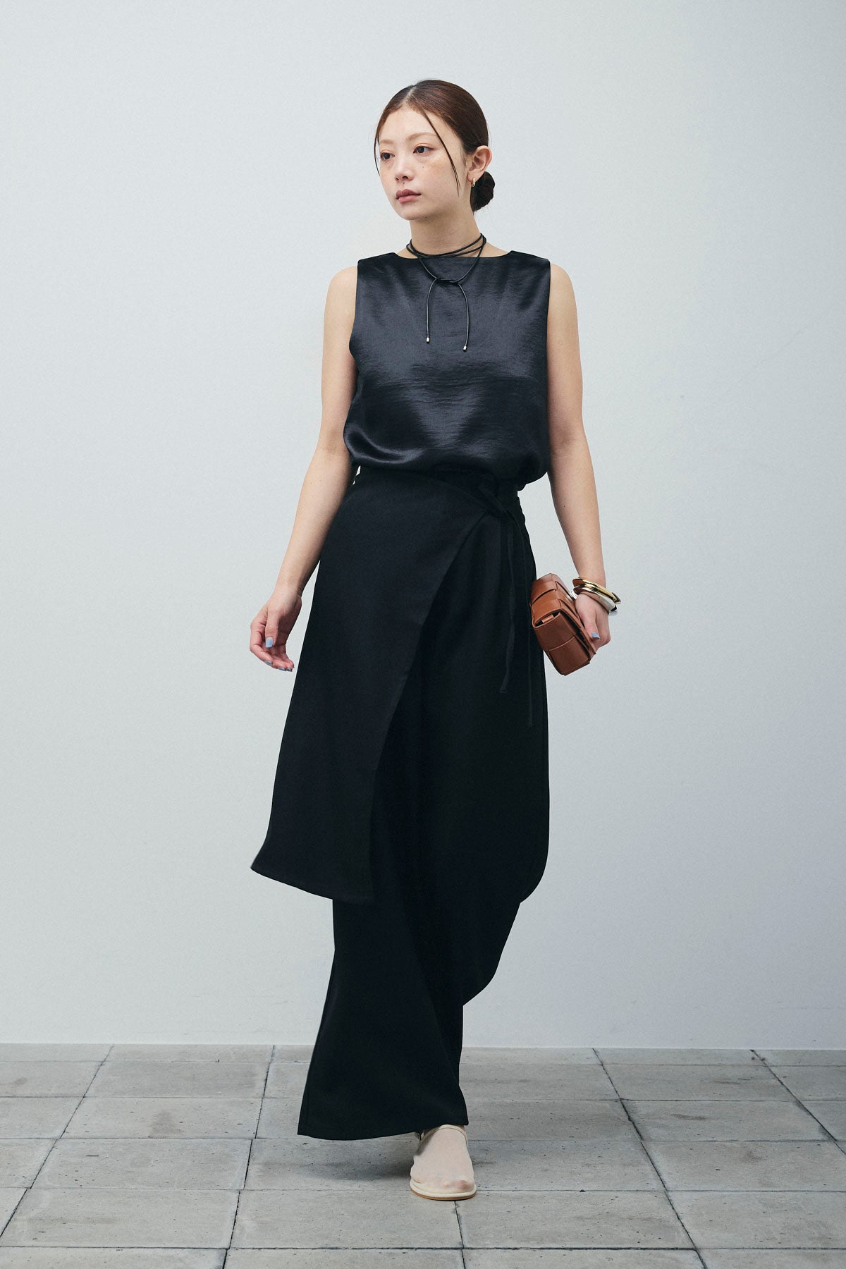 福　品 LAKOLE（ラコレ）の「プリーツラップスカート / 149913