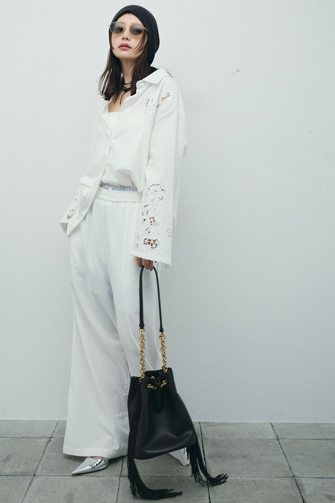 [予約]カットワークレースセットアップ