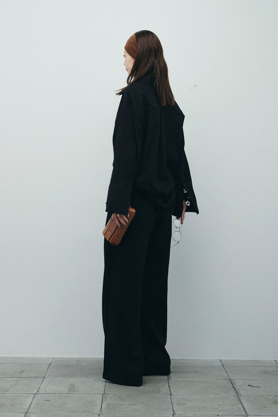 [予約/SET]カットワークレースセットアップ+ストライプイージーハーフパンツ(2set)