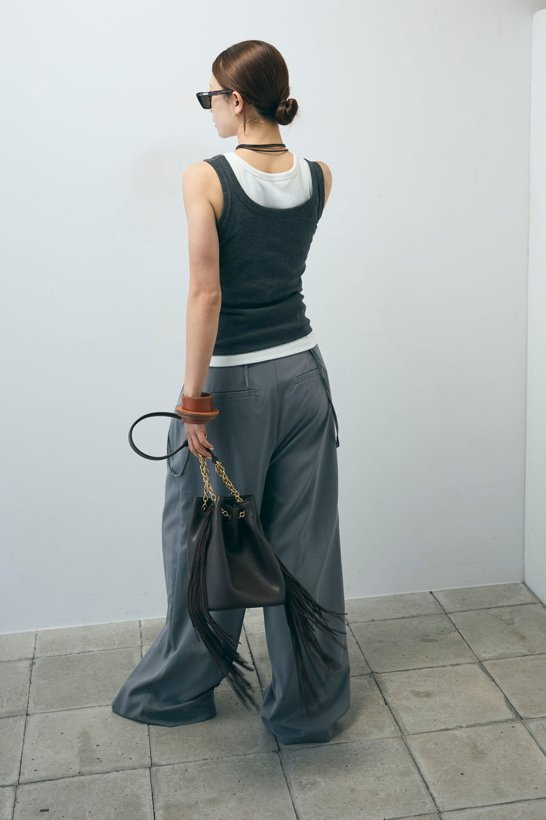 [予約/SET]ネーム入りアメスリタンク+テレコベーシックタンク+クレープタックワイドサロペット(3set)