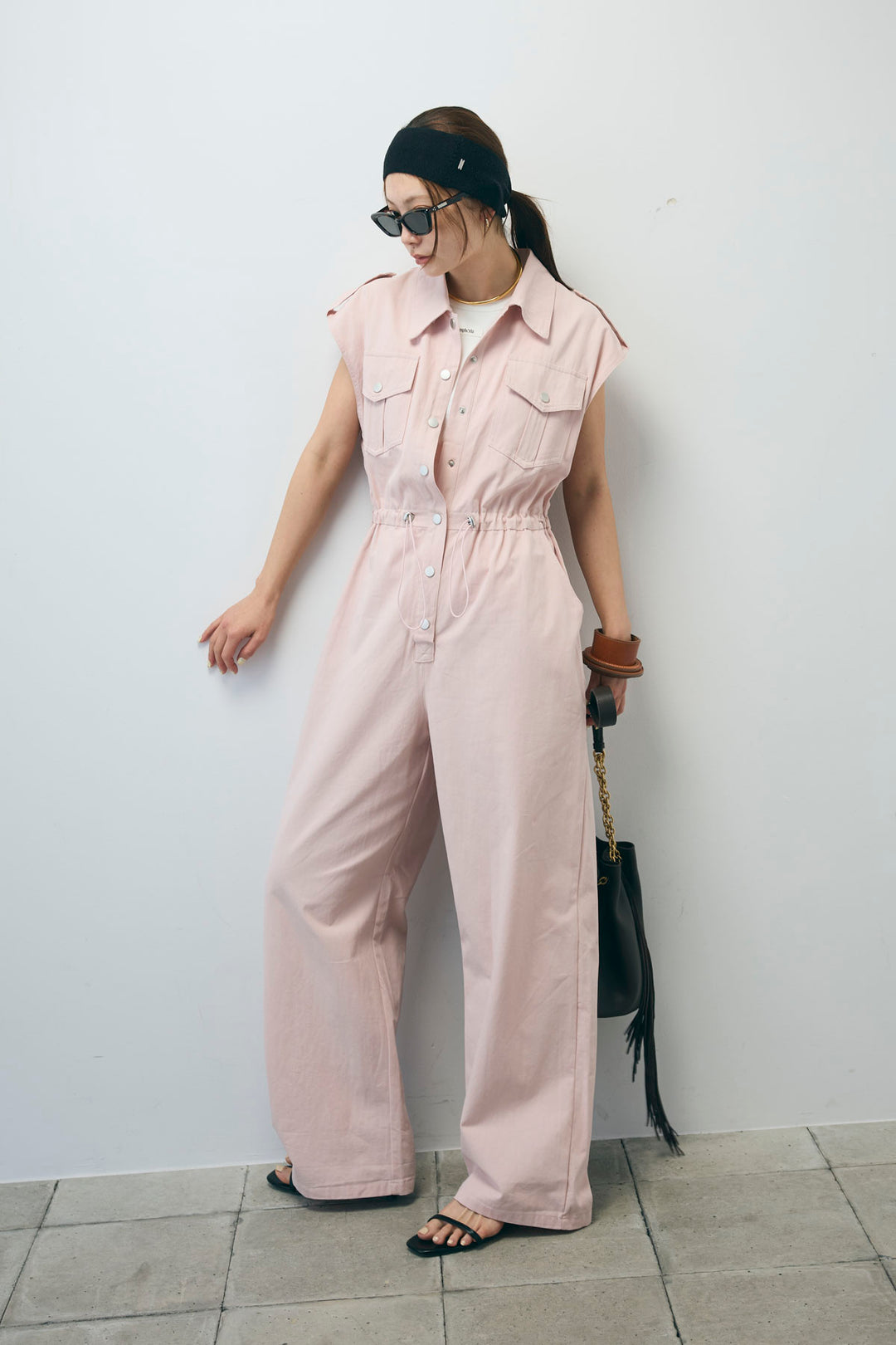 [予約/SET]ネーム入りアメスリタンク+ノースリーブオールインワン(2set)